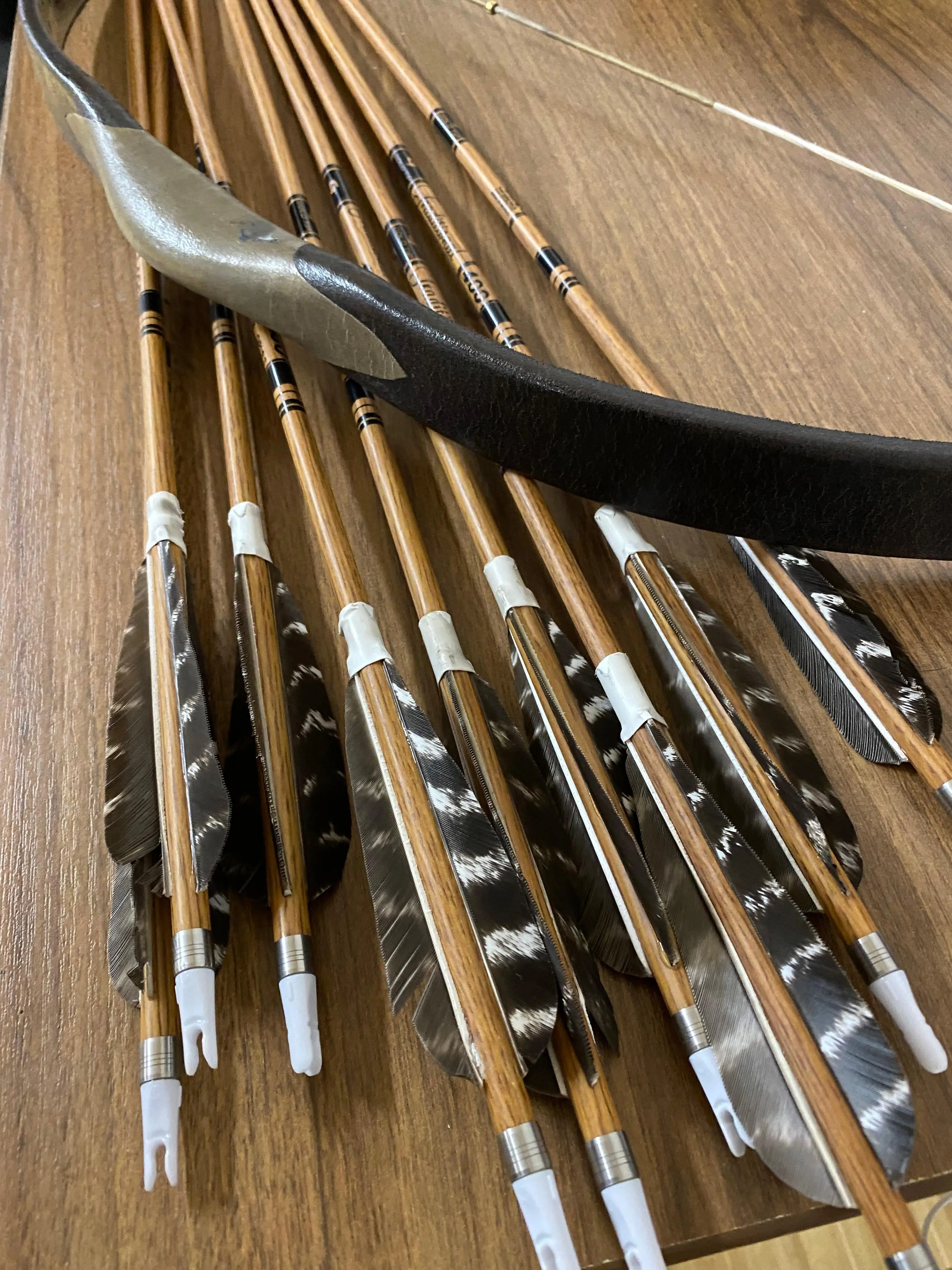 Traditionelle Pfeile und Bogen Nahaufnahme